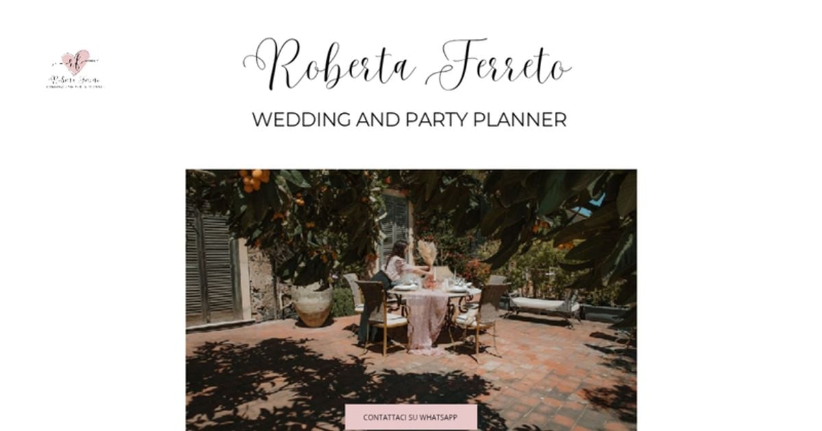 Roberta Ferreto Wedding and Party Planner in Sicily — wedding
